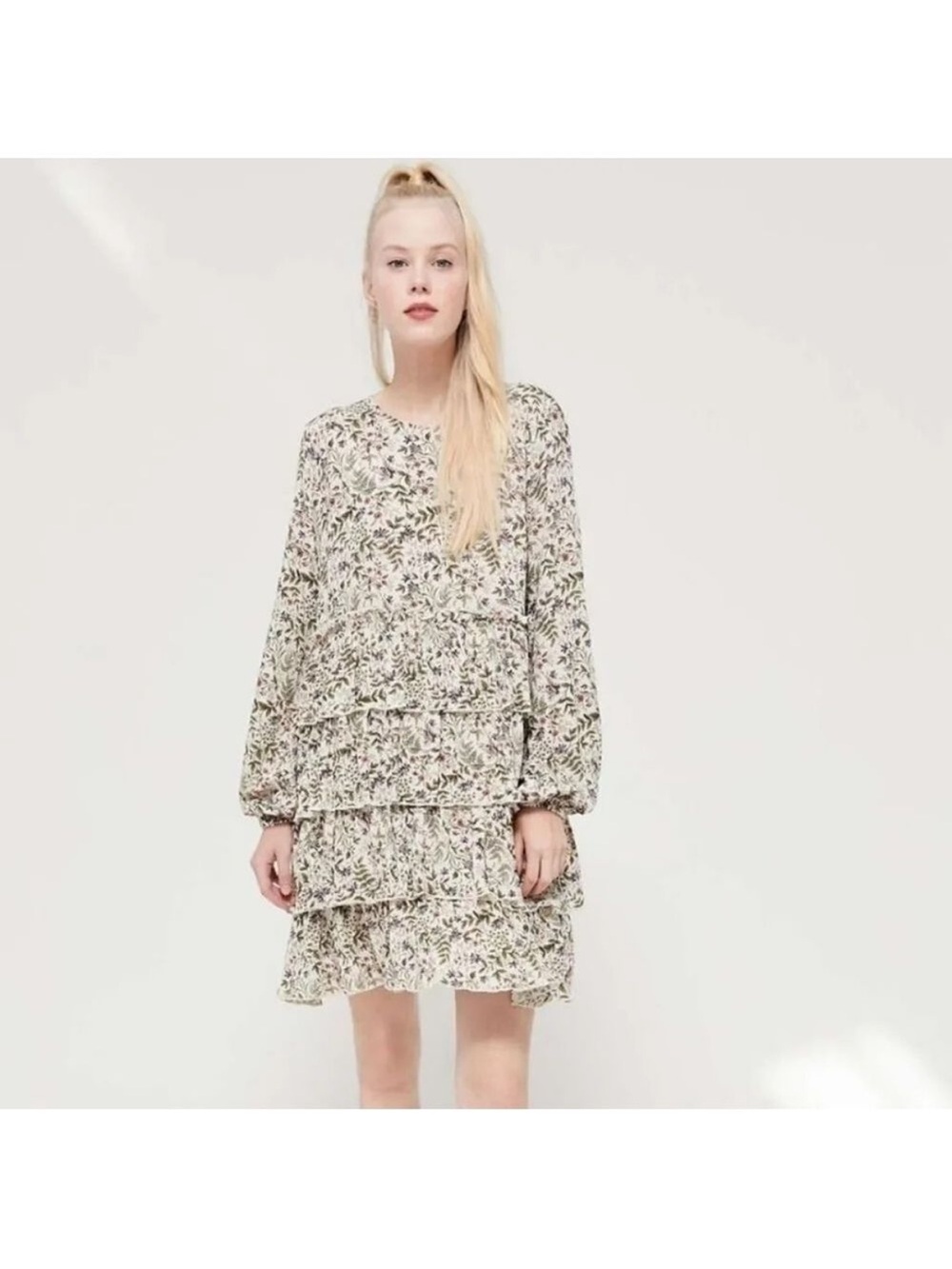 Urban Outfitters Rachele Tiered Babydoll Dress
